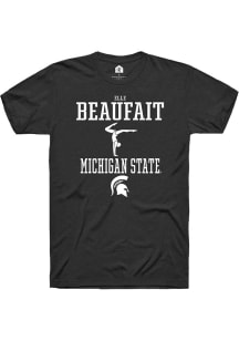 Elle Beaufait  Michigan State Spartans Black Rally NIL Sport Icon Short Sleeve T Shirt