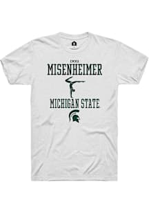 Emma Misenheimer  Michigan State Spartans White Rally NIL Sport Icon Short Sleeve T Shirt