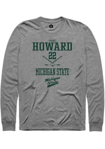 Isaac Howard Rally Mens Graphite Michigan State Spartans NIL Sport Icon Tee