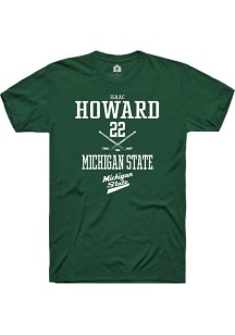Isaac Howard Green Michigan State Spartans NIL Sport Icon Short Sleeve T Shirt