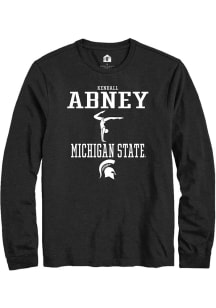 Kendall Abney Rally Mens Black Michigan State Spartans NIL Sport Icon Tee