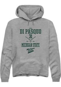 Luca Di Pasquo Rally Mens Graphite Michigan State Spartans NIL Sport Icon Hooded Sweatshirt