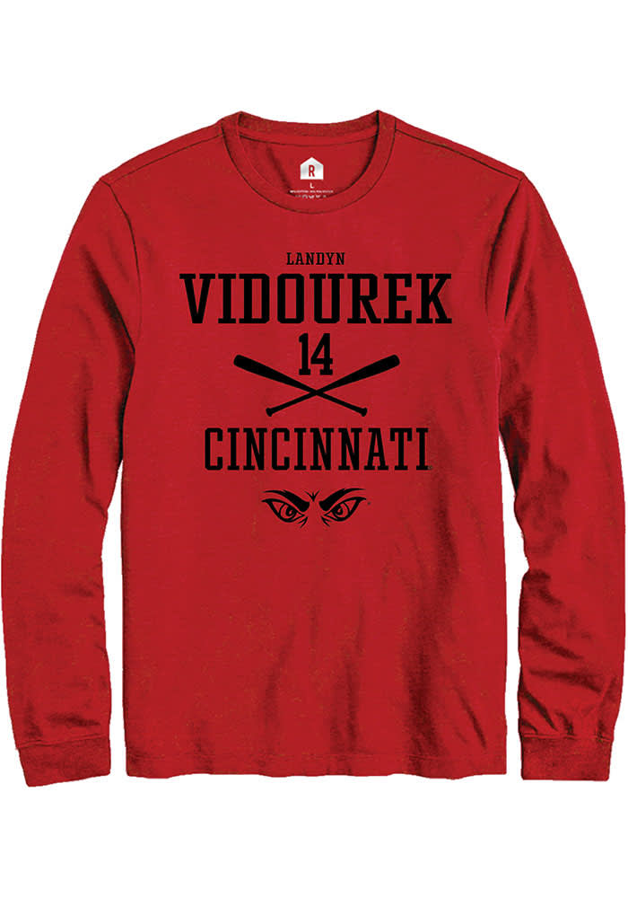 Landyn Vidourek Cincinnati Bearcats Red Rally NIL Sport Icon Long Sleeve T Shirt