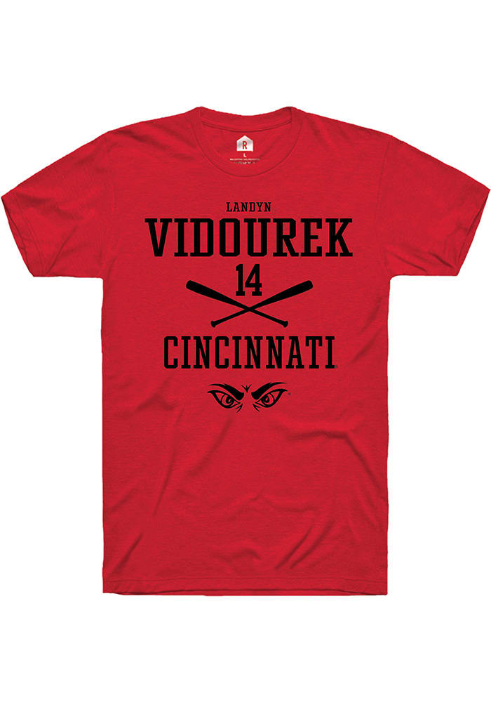 Landyn Vidourek Cincinnati Bearcats Red Rally NIL Sport Icon Short Sleeve T Shirt