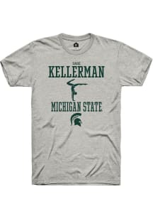 Sage Kellerman  Michigan State Spartans Ash Rally NIL Sport Icon Short Sleeve T Shirt