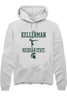 Sage Kellerman  Rally Michigan State Spartans Mens White NIL Sport Icon Long Sleeve Hoodie