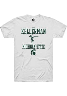 Sage Kellerman  Michigan State Spartans White Rally NIL Sport Icon Short Sleeve T Shirt