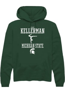 Sage Kellerman  Rally Michigan State Spartans Mens Green NIL Sport Icon Long Sleeve Hoodie