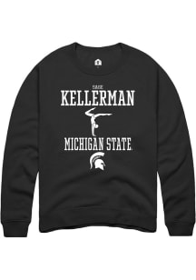 Sage Kellerman  Rally Michigan State Spartans Mens Black NIL Sport Icon Long Sleeve Crew Sweatsh..