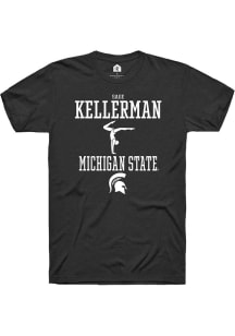 Sage Kellerman  Michigan State Spartans Black Rally NIL Sport Icon Short Sleeve T Shirt