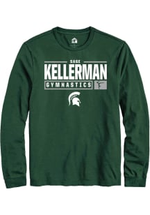 Sage Kellerman  Michigan State Spartans Green Rally NIL Stacked Box Long Sleeve T Shirt