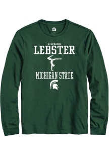 Stephanie Lebster Rally Mens Green Michigan State Spartans NIL Sport Icon Tee