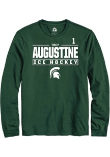 Trey Augustine Rally Mens Green Michigan State Spartans NIL Stacked Box Tee