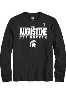 Trey Augustine Rally Mens Black Michigan State Spartans NIL Stacked Box Tee