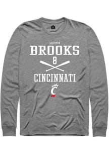 Lauden Brooks Rally Mens Graphite Cincinnati Bearcats NIL Sport Icon Tee