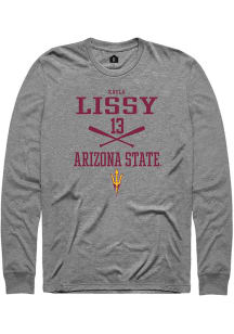 Kayla Lissy  Arizona State Sun Devils Grey Rally NIL Sport Icon Long Sleeve T Shirt