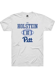 Eli Holstein  Pitt Panthers White Rally NIL Sport Icon Short Sleeve T Shirt