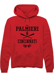 Max Palmieri  Rally Cincinnati Bearcats Mens Red NIL Sport Icon Long Sleeve Hoodie