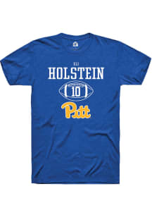 Eli Holstein  Pitt Panthers Blue Rally NIL Sport Icon Short Sleeve T Shirt