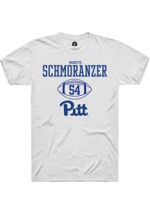 Moritz Schmoranzer  Pitt Panthers White Rally NIL Sport Icon Short Sleeve T Shirt