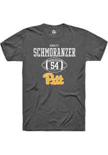 Moritz Schmoranzer  Pitt Panthers Grey Rally NIL Sport Icon Short Sleeve T Shirt