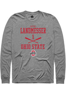 lottie landmesser  Ohio State Buckeyes Graphite Rally NIL Sport Icon Long Sleeve T Shirt