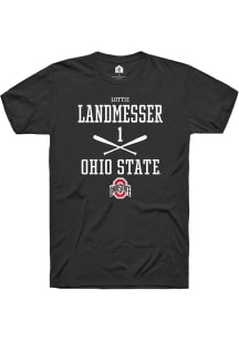 lottie landmesser  Ohio State Buckeyes Black Rally NIL Sport Icon Short Sleeve T Shirt