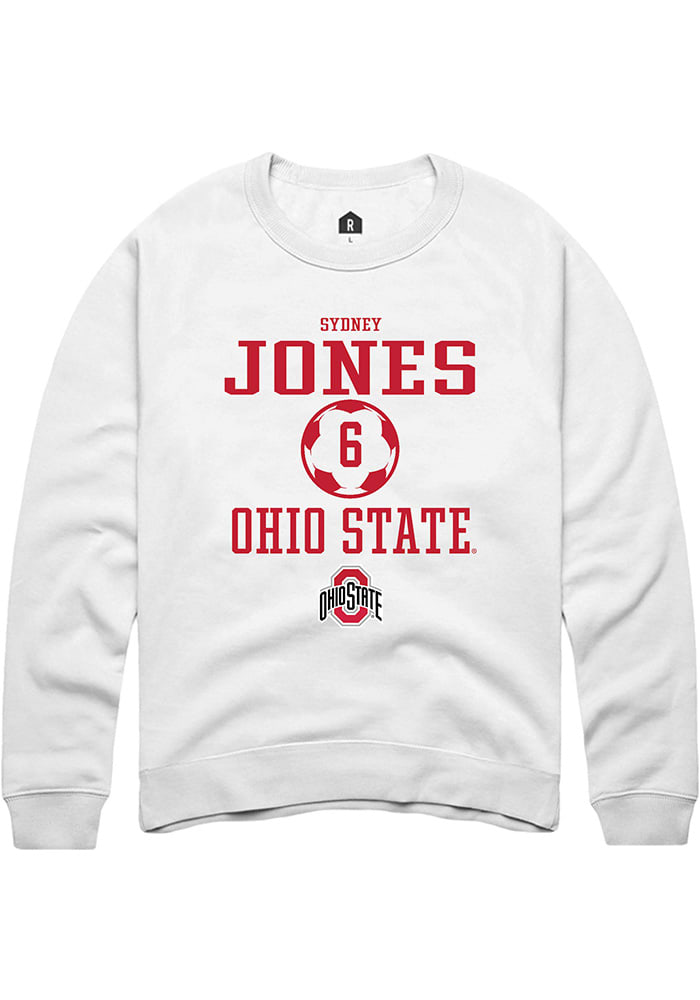 Sydney Jones Rally Ohio State Buckeyes Mens NIL Sport Icon Long Sleeve Crew Sweatshirt