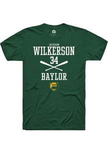 Jackson Wilkerson  Baylor Bears Green Rally NIL Sport Icon Short Sleeve T Shirt
