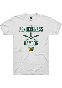 Will Pendergrass  Baylor Bears White Rally NIL Sport Icon Short Sleeve T Shirt