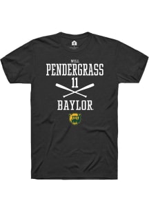 Will Pendergrass  Baylor Bears Black Rally NIL Sport Icon Short Sleeve T Shirt