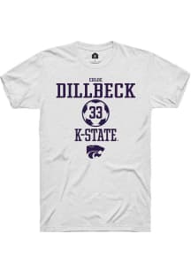 Chloe Dillbeck  K-State Wildcats White Rally NIL Sport Icon Short Sleeve T Shirt