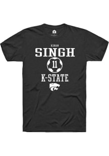 Kiran Singh  K-State Wildcats Black Rally NIL Sport Icon Short Sleeve T Shirt