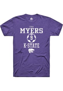 Lydia Myers  K-State Wildcats Purple Rally NIL Sport Icon Short Sleeve T Shirt
