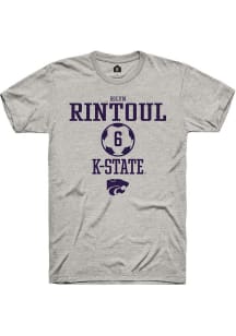 Rilyn Rintoul  K-State Wildcats Ash Rally NIL Sport Icon Short Sleeve T Shirt