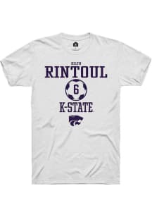 Rilyn Rintoul  K-State Wildcats White Rally NIL Sport Icon Short Sleeve T Shirt