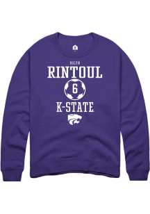 Rilyn Rintoul  Rally K-State Wildcats Mens Purple NIL Sport Icon Long Sleeve Crew Sweatshirt