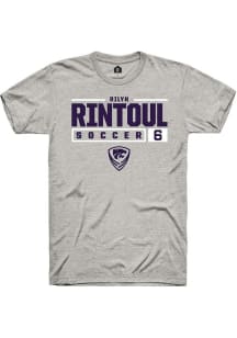 Rilyn Rintoul  K-State Wildcats Ash Rally NIL Stacked Box Short Sleeve T Shirt