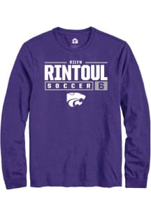 Rilyn Rintoul  K-State Wildcats Purple Rally NIL Stacked Box Long Sleeve T Shirt