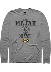 Mabor Majak  Missouri Tigers Grey Rally NIL Sport Icon Long Sleeve T Shirt