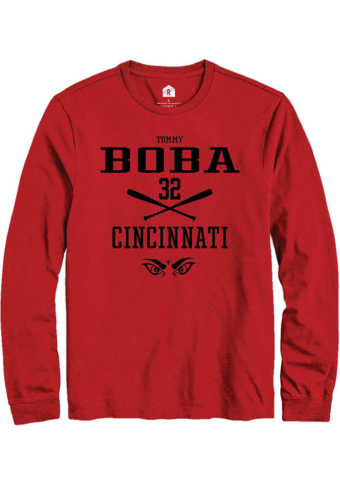 Tommy Boba Cincinnati Bearcats Black Rally NIL Sport Icon Long Sleeve T Shirt