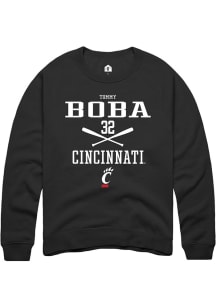 Tommy Boba Rally Mens Red Cincinnati Bearcats NIL Sport Icon Crew Sweatshirt