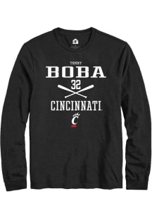 Tommy Boba  Cincinnati Bearcats Red Rally NIL Sport Icon Long Sleeve T Shirt