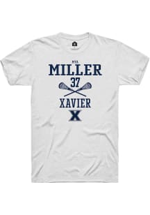 Mya Miller  Xavier Musketeers White Rally NIL Sport Icon Short Sleeve T Shirt