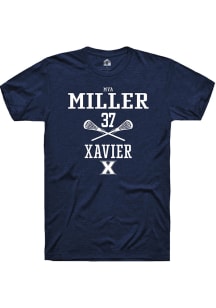 Mya Miller  Xavier Musketeers Navy Blue Rally NIL Sport Icon Short Sleeve T Shirt