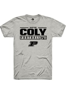 Bakyne Coly Ash Purdue Boilermakers NIL Stacked Box Short Sleeve T Shirt