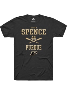Keenan Spence Black Purdue Boilermakers NIL Sport Icon Short Sleeve T Shirt