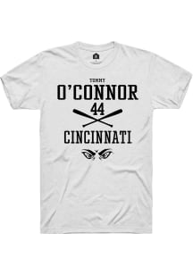 Tommy O'Connor  Cincinnati Bearcats White Rally NIL Sport Icon Short Sleeve T Shirt