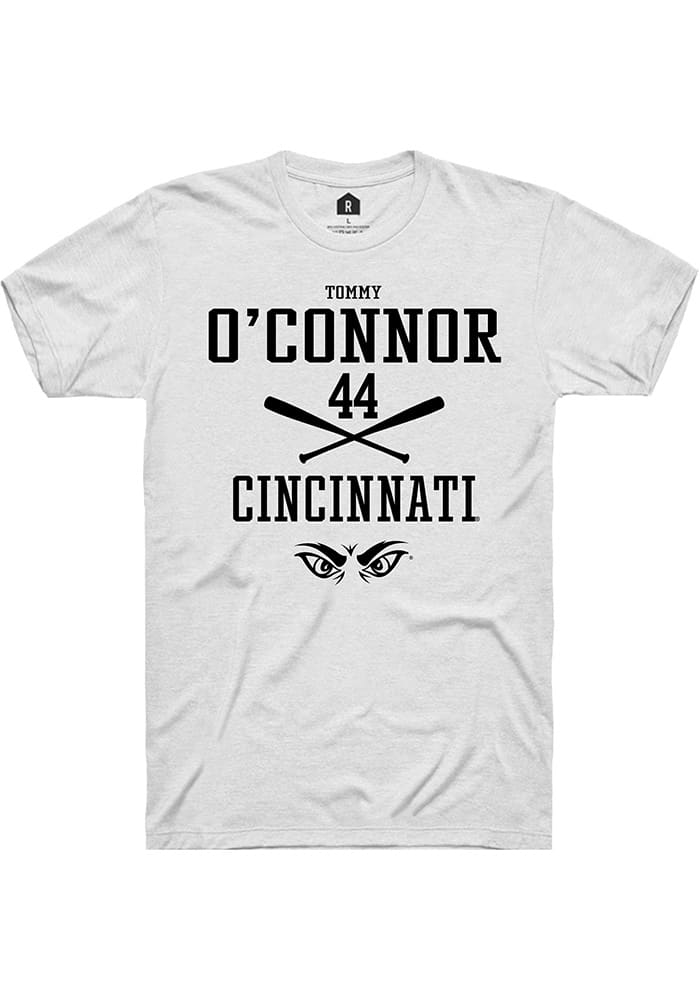 Tommy O'Connor Cincinnati Bearcats White Rally NIL Sport Icon Short Sleeve T Shirt