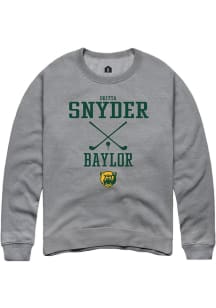 Britta Snyder  Rally Baylor Bears Mens Grey NIL Sport Icon Long Sleeve Crew Sweatshirt